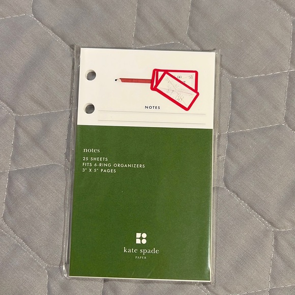 Kate Spade Vintage Notes pocket refill